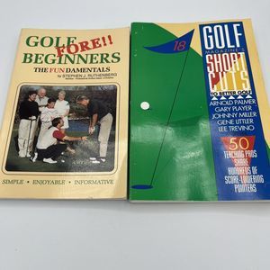 Vintage Golf Books Lot Of 2 Golf Fore Beginners Short Cuts To Better Golf VGCond